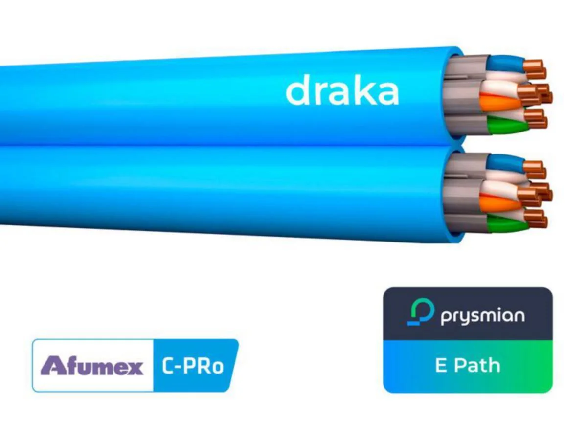 Tietoverkkokaapeli-Cat6A Afume Uc500-Hf C-Pro C6A U/Ftp 2X4P
