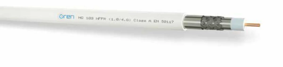 Antennikaapeli-Hf La Rg6 Valkoinen 6.8Mm A Cca K250