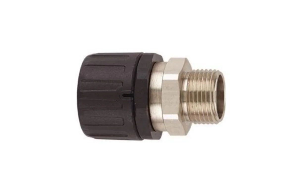 Suojaletkuliitin Muovi Helag Hg21-Sm-M20 Suora Ms M20 Mus 1