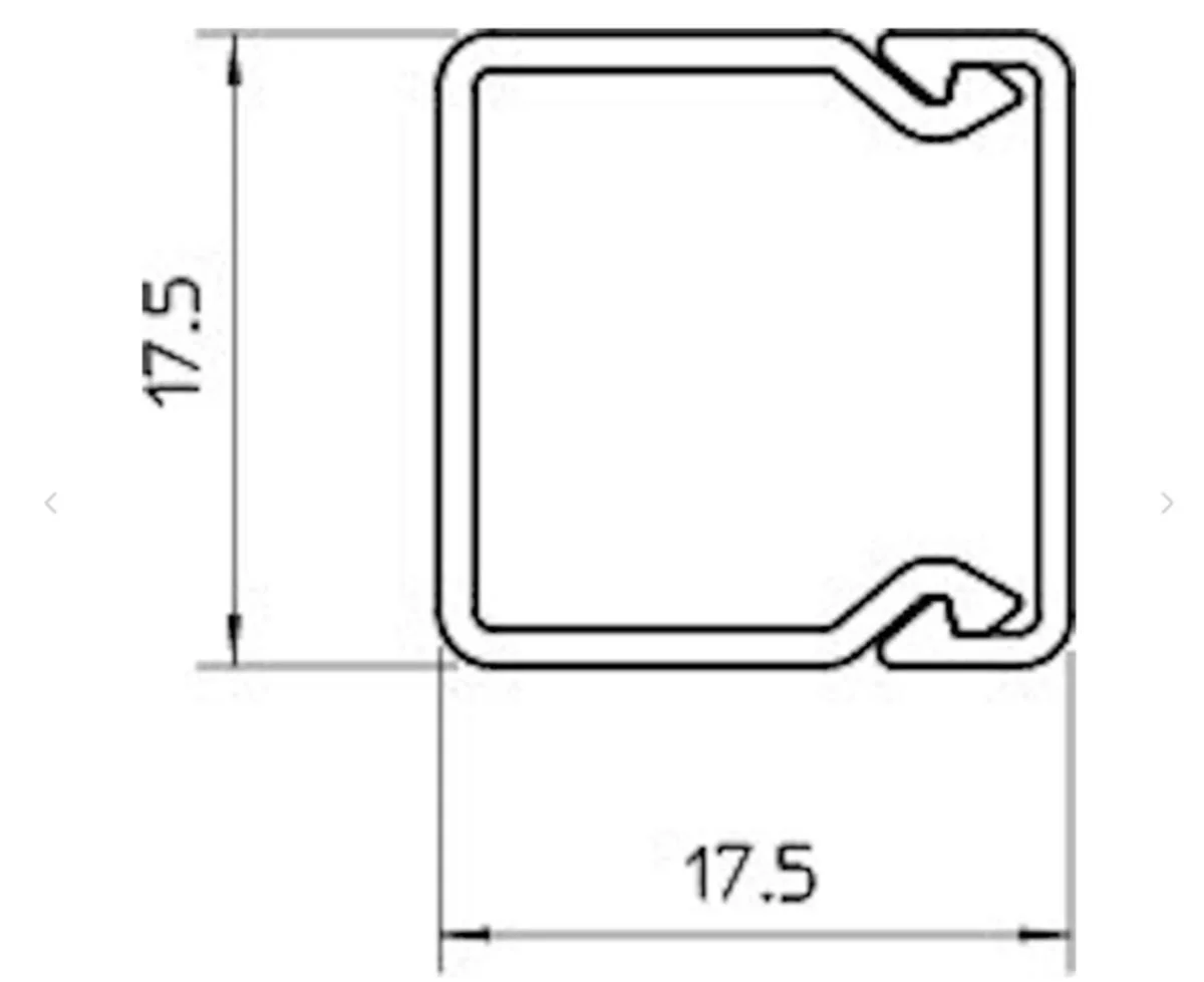 Asennuskanava Obo Wdk20020Sw,20X20X2000 Pvc Must