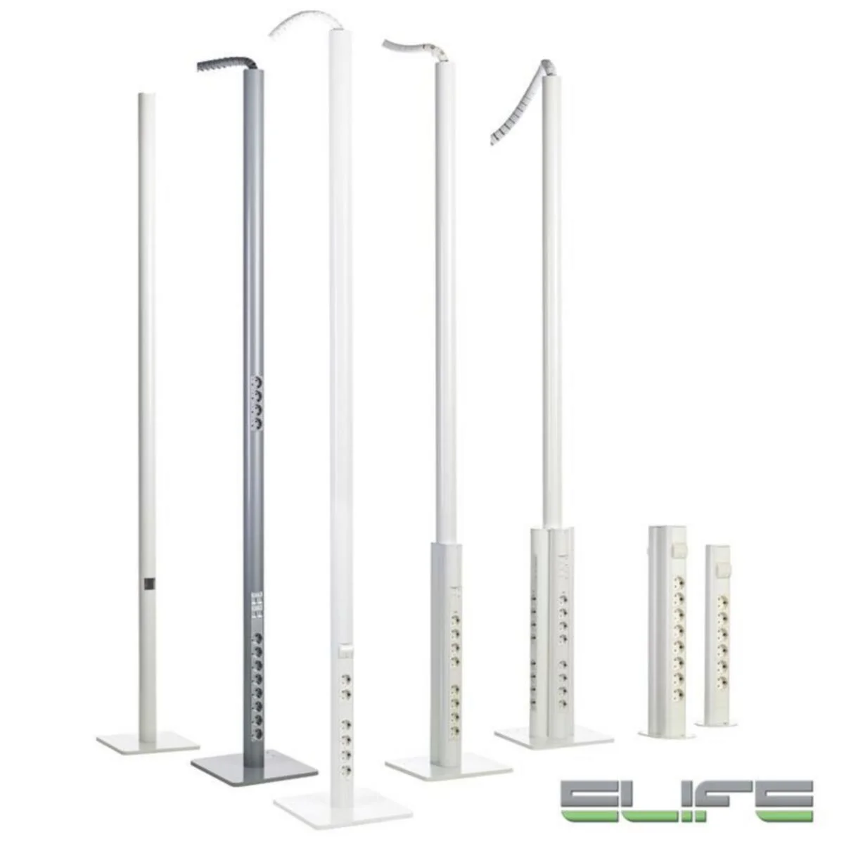 Pistorasiapylväs Elife Alpo70-3-1P-7 2X2+2X2+4C6A