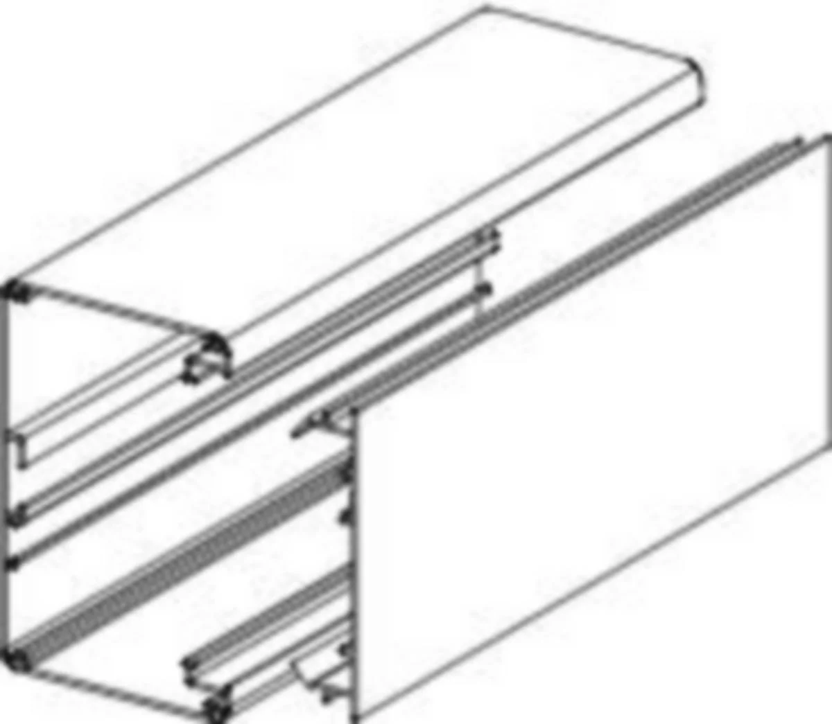 Johtokanava Ductel Tb1010-3 Al 100X65X3000 Val