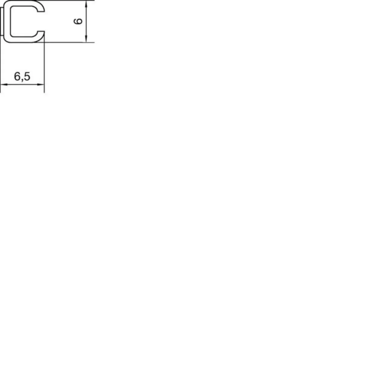 Asennuskanava Mini-Snap M1647 Pvc 6.5X6X2000 Tar Lva