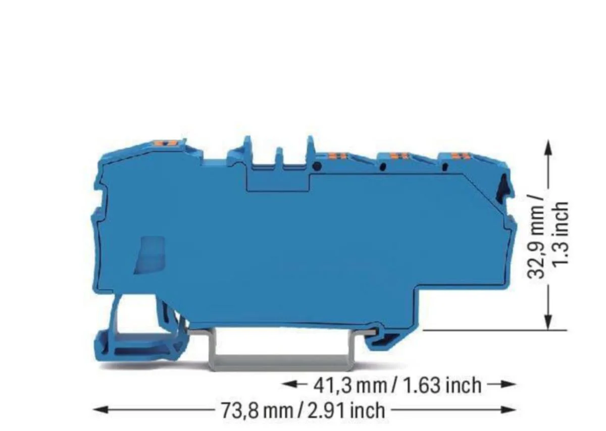 Haaroitusliitin Topjob S 1X6(10)Mm²/6X1.5(2,5)Mm², Sin
