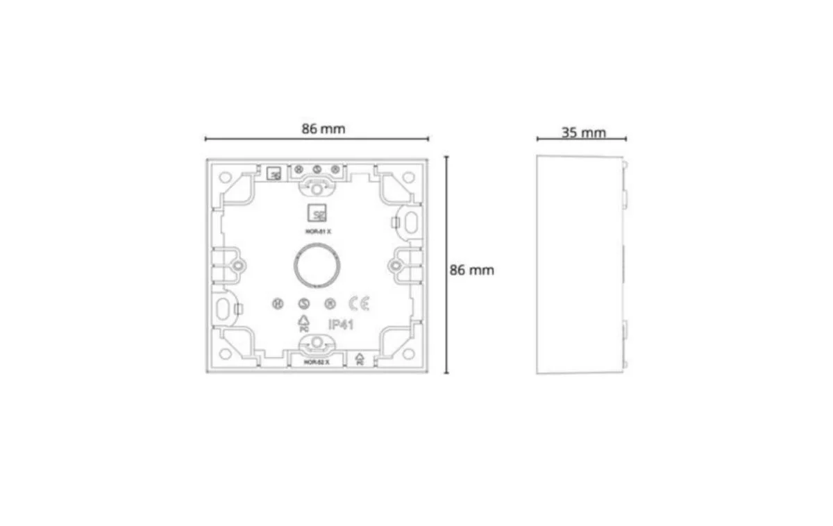 Pintakehys Install 1Os/Ip21 35/86Mm Val