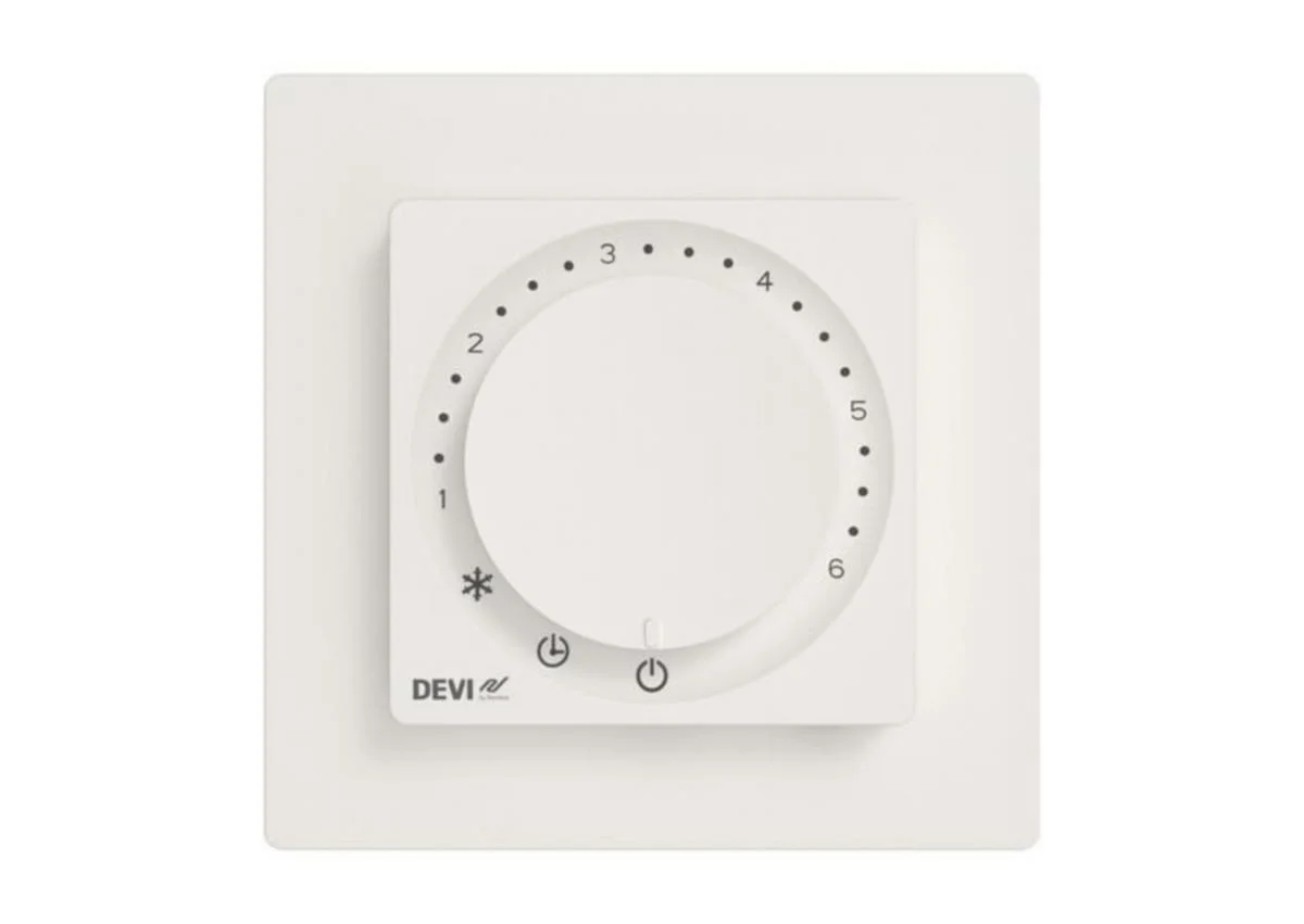 Lattiatermostaatti Devireg Devireg Basic, Polar White