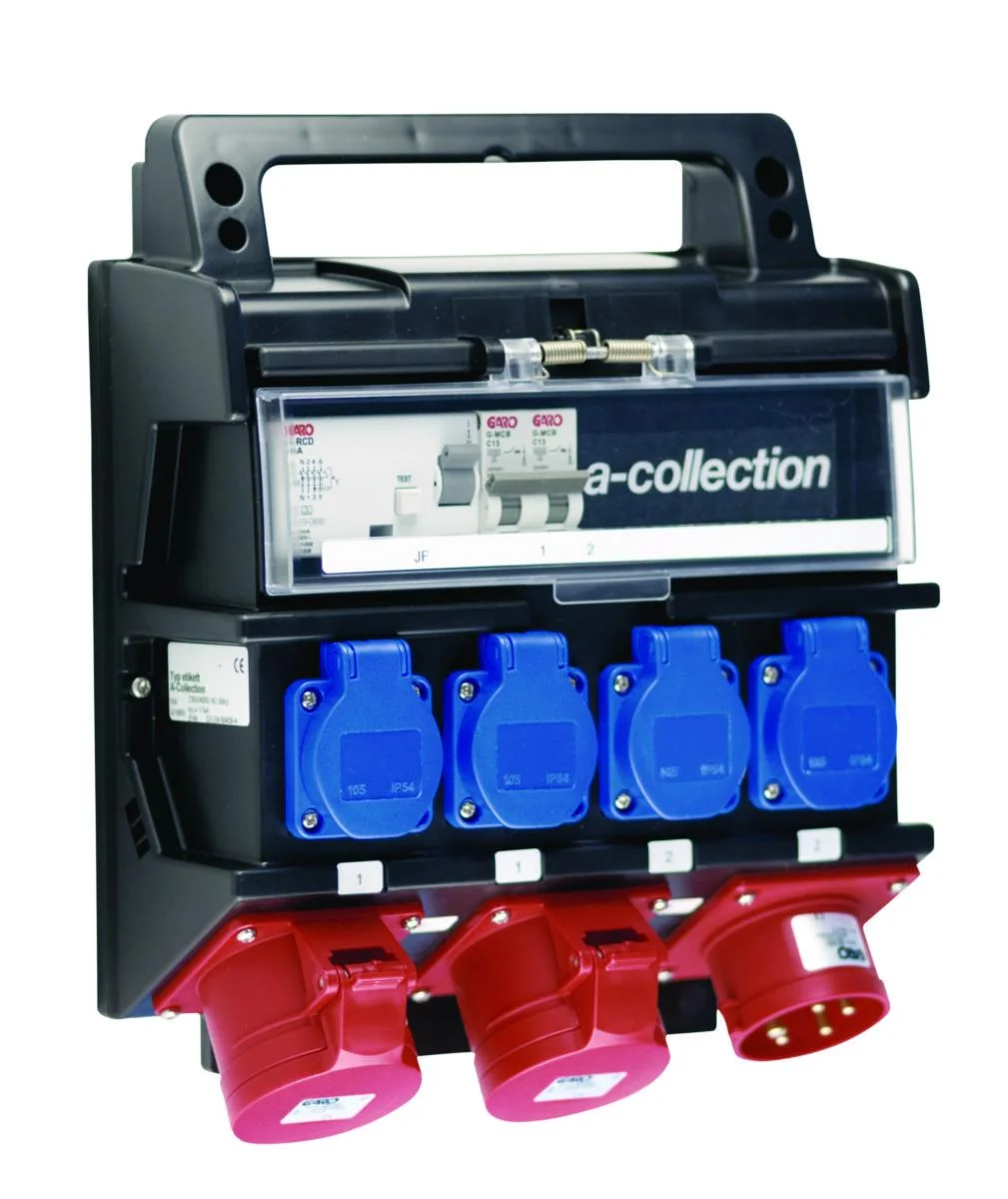 Pistorasiakeskus A-Collection 32A Vv-Suoja 4Xschuko 16A 32A