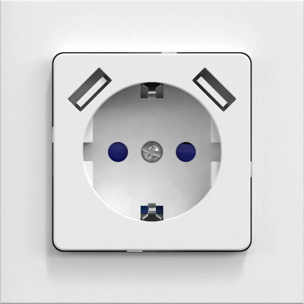 Pistorasia 1-Os + 2Xusb 2.1A Connect2Home Uppo Valk 16A