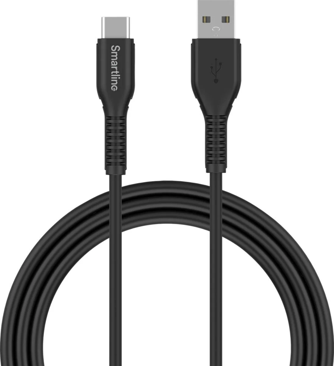 Latauskaapeli Usb-C/Usb-A 2M Type-C 2.0 Musta Kestävä