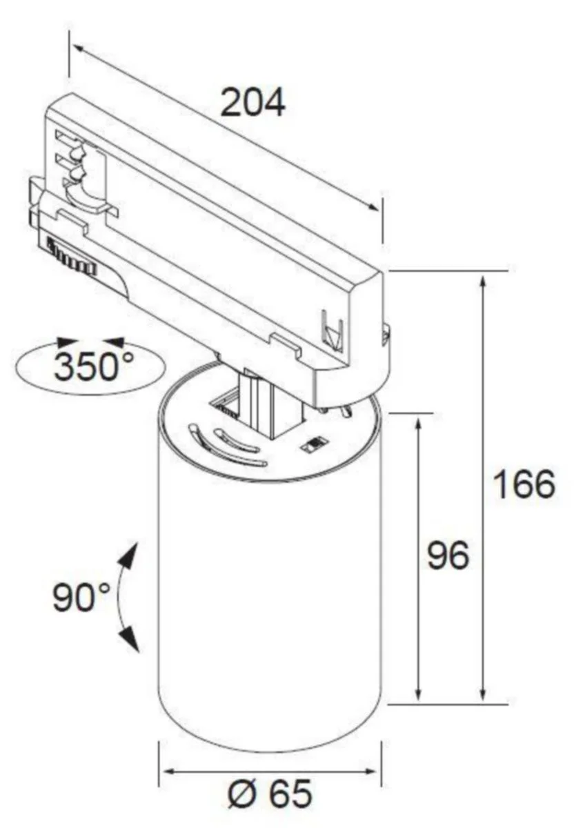 Kohdevalaisin Airam Rail 8-14W 1300Lm 3Cct Va