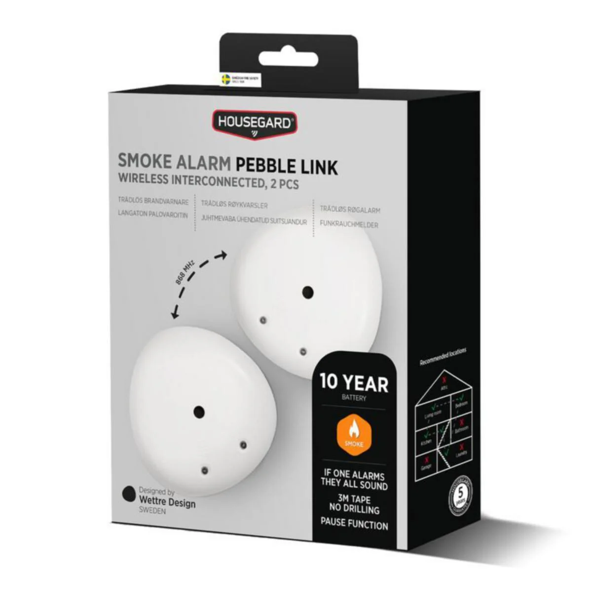 Palovaroitin Langat. Housegard Sa703 10V Paristo Sis. 2 Kpl