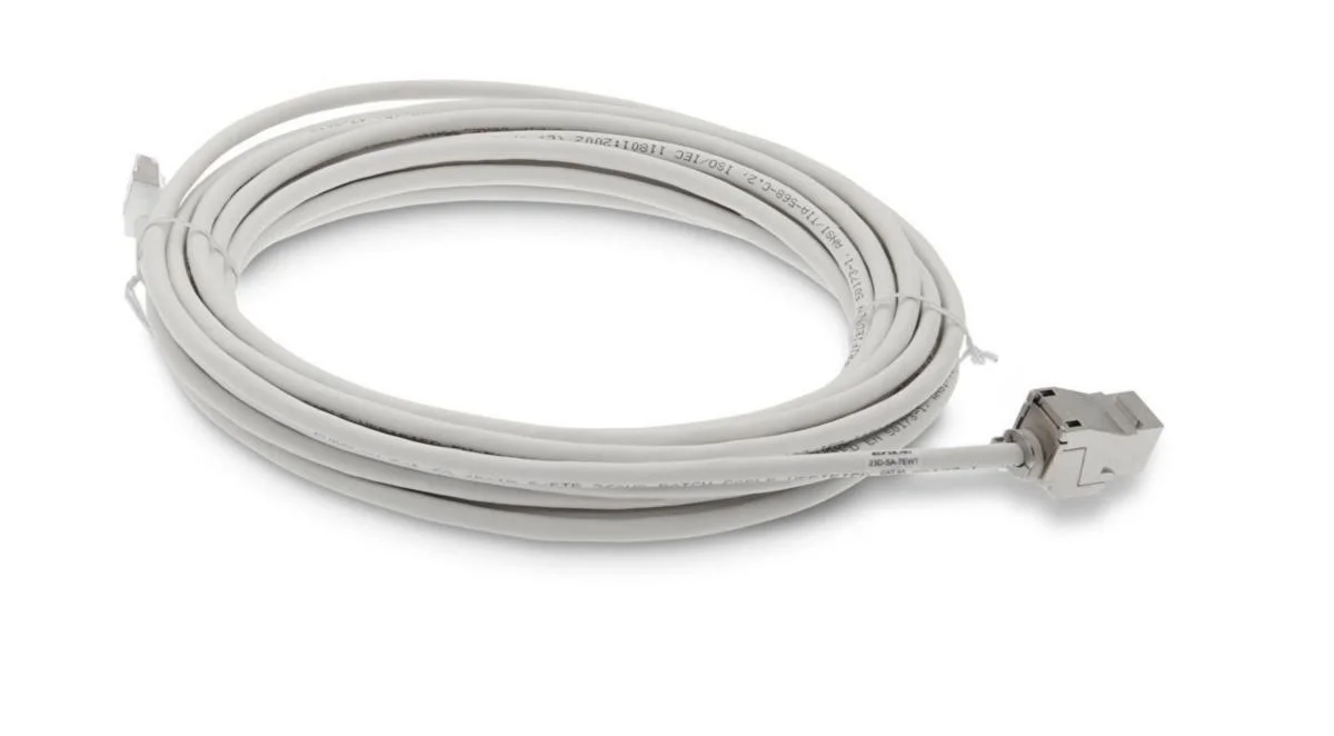 Yläjakelukaapeli Cat6A Eurolan S/Ftp Rj45-Keystone Lszh 10M