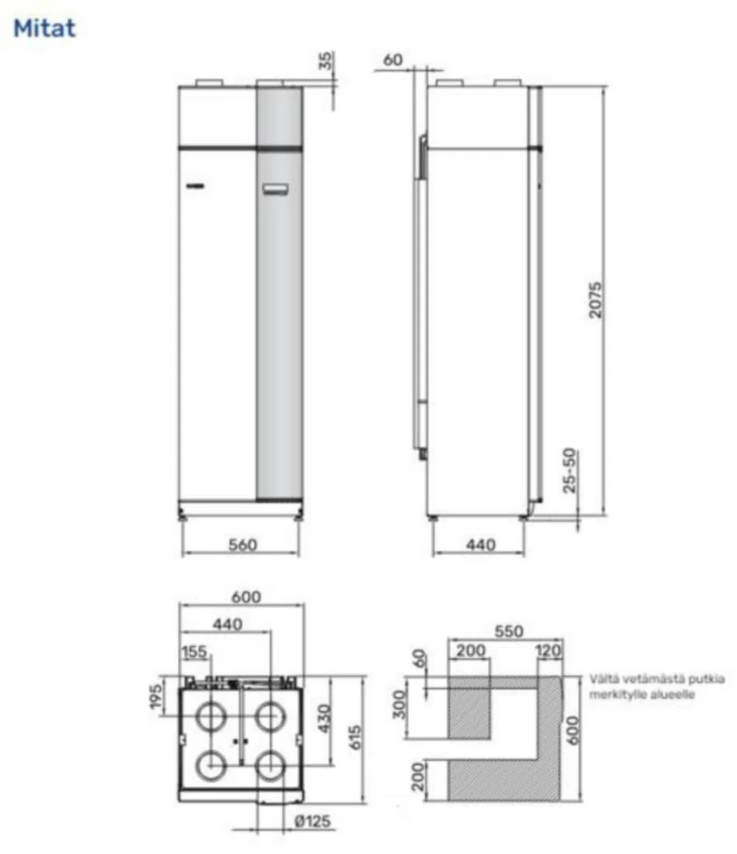 Poistoilmalämpöpumppu Nibe F470 Rst