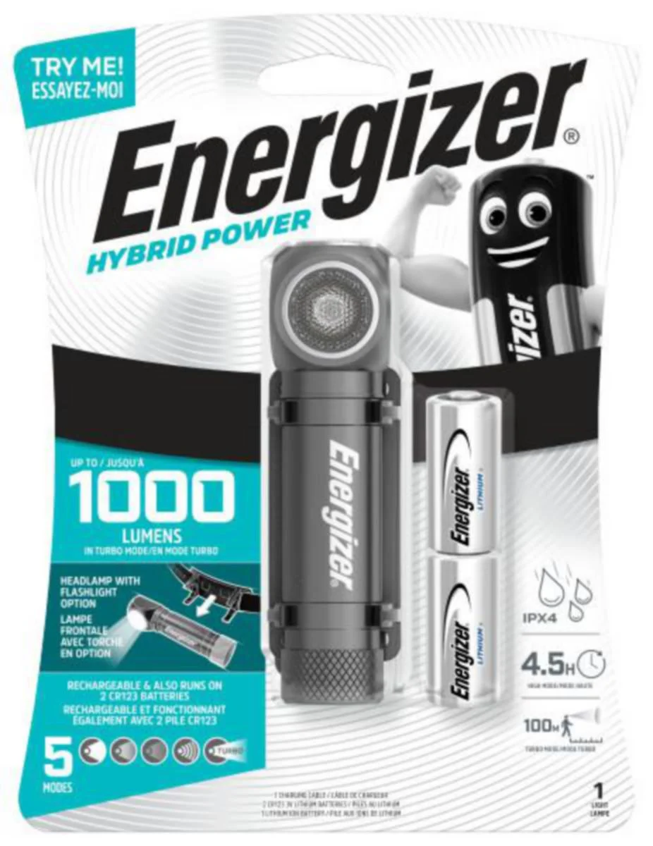 Käsivalaisin LED Energizer Hybrid