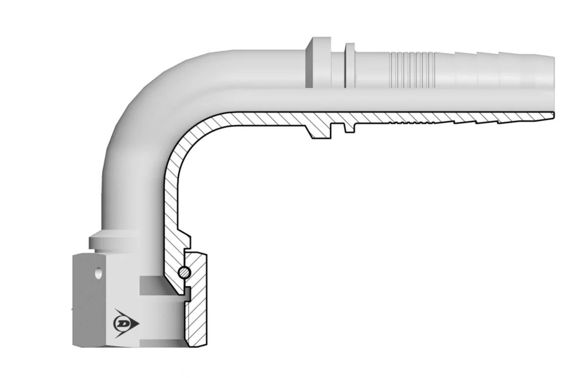 Liitin Jic-90-12-12 Pt + Dh A13054-12-12
