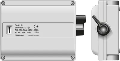 Turvakytkin Vipu Norwesco Sa616H 6X16A+Apuk 7.5Kw Ip54