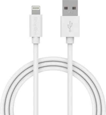 U$Latauskaapeli A/Lightning 1M 2.4A Valkoinen Iphone/Ipad